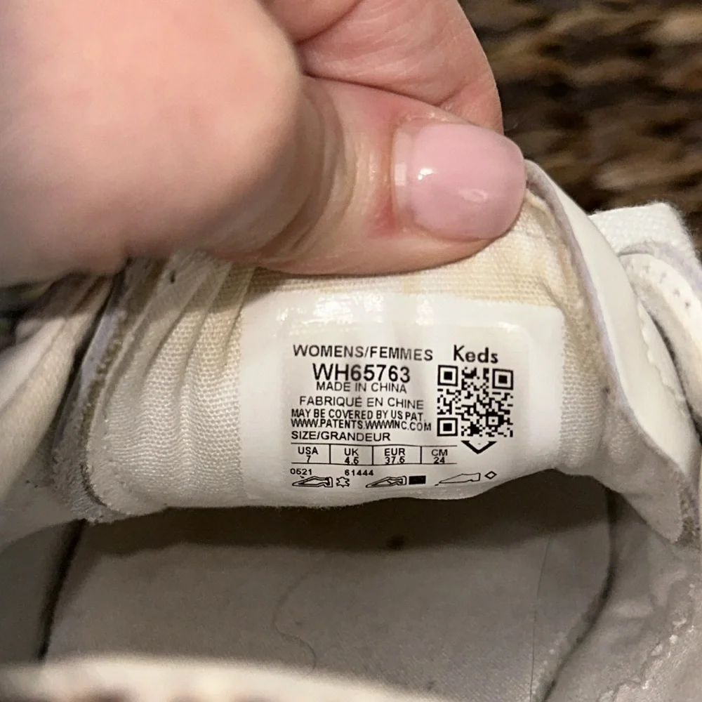Keds x Kate Spade New York Ace leather white sneakers size‎ 7